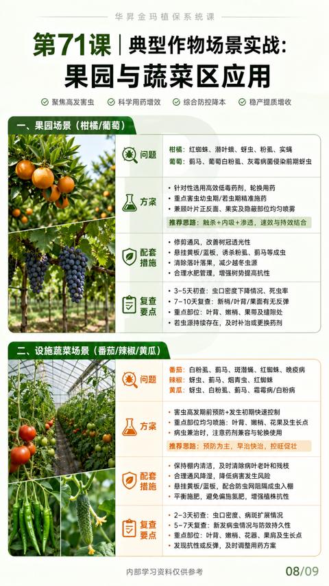果园与蔬菜区应用（葡萄）｜华昇金玛植保系统课技术图