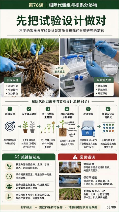 先把试验设计做对（科学的采样与实验设计是高质量根际代谢组研究的基础）｜华昇金玛植保系统课技术图