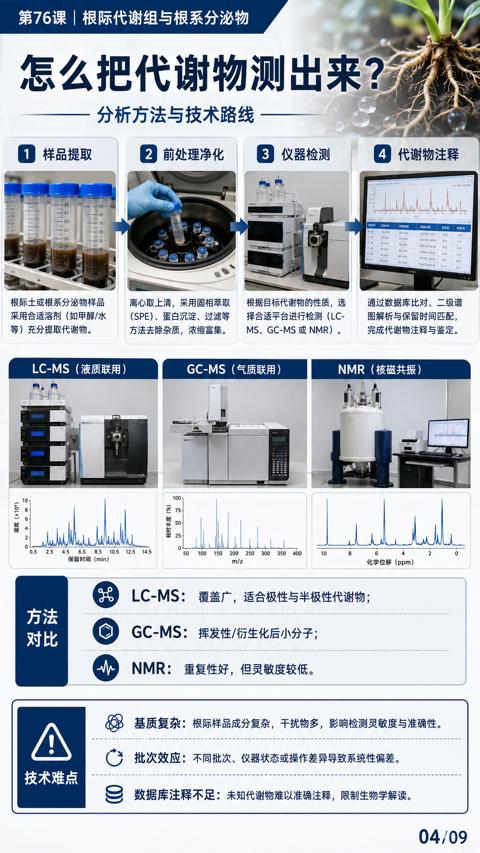 怎么把代谢物测出来（基质复杂）｜华昇金玛植保系统课技术图