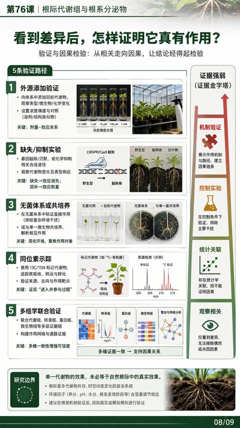 看到差异后，怎样证明它真有作用（建议在微观机制验证后，回到真实或模拟根际进行验证）｜华昇金玛植保系统课技术图