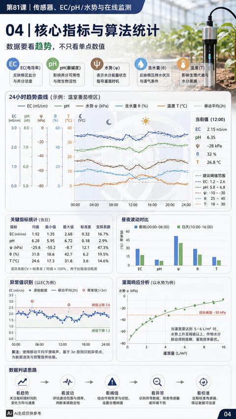 04|核心指标与算法统计（24小时趋势曲线（示例）｜华昇金玛植保系统课技术图