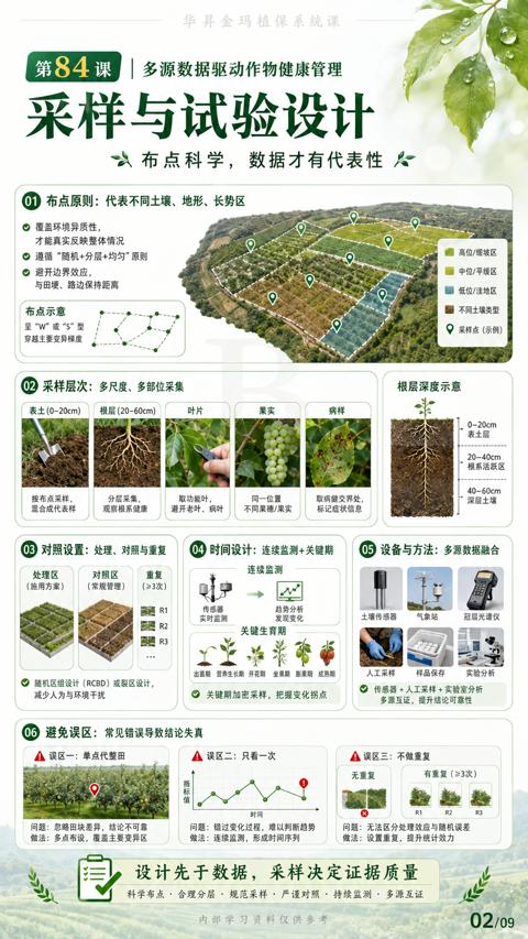 采样与试验设计（06 避免误区）｜华昇金玛植保系统课技术图