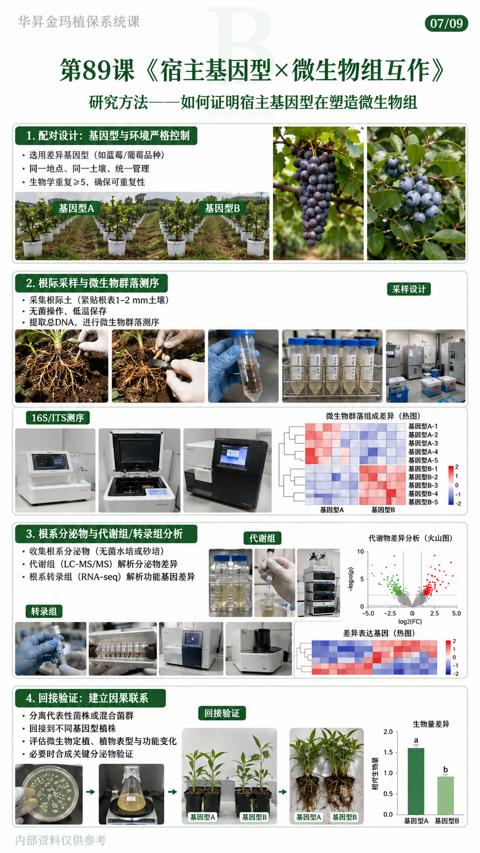 logio（p）（研究方法——如何证明宿主基因型在塑造微生物组）｜华昇金玛植保系统课技术图