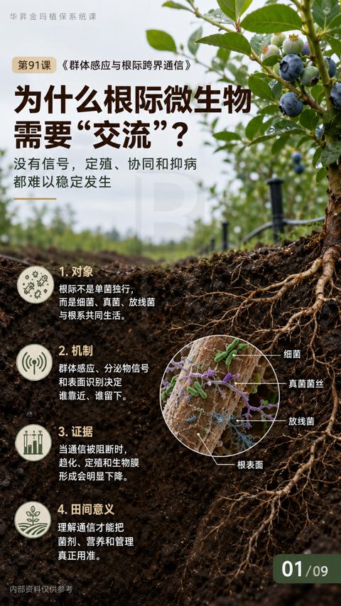 需要“交流（群体感应与根际跨界通信）｜华昇金玛植保系统课技术图