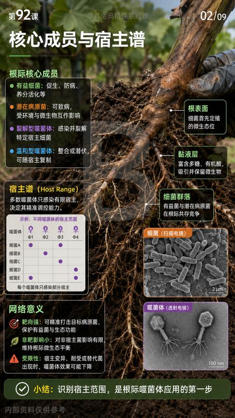 核心成员与宿主谱（小结）｜华昇金玛植保系统课技术图