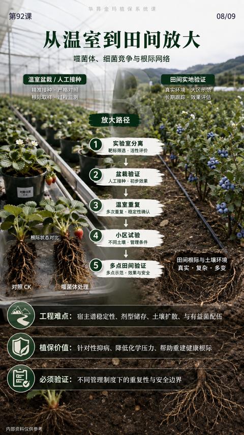 从温室到田间放大（植保价值）｜华昇金玛植保系统课技术图