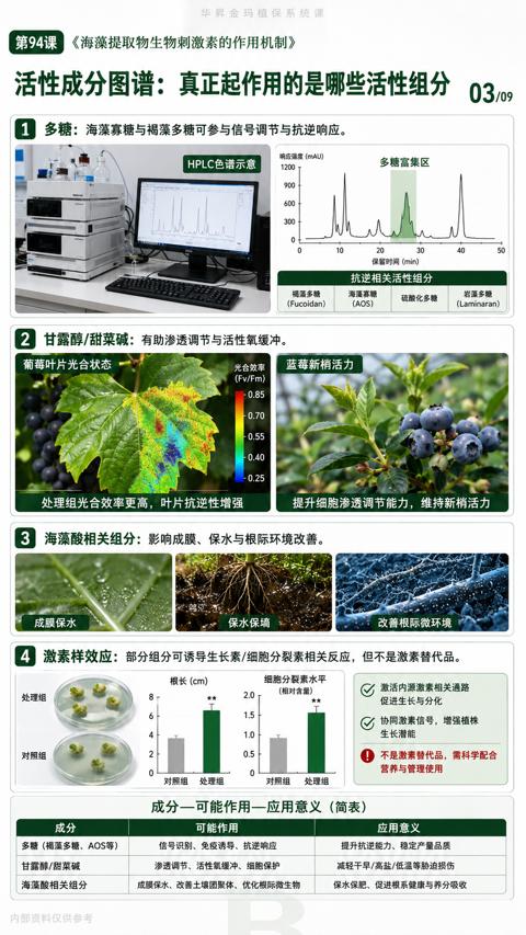 活性成分图谱：真正起作用的是哪些活性组分（激素样效应）｜华昇金玛植保系统课技术图