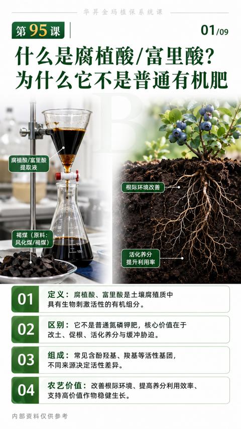 什么是腐植酸/富里酸（农艺价值）｜华昇金玛植保系统课技术图