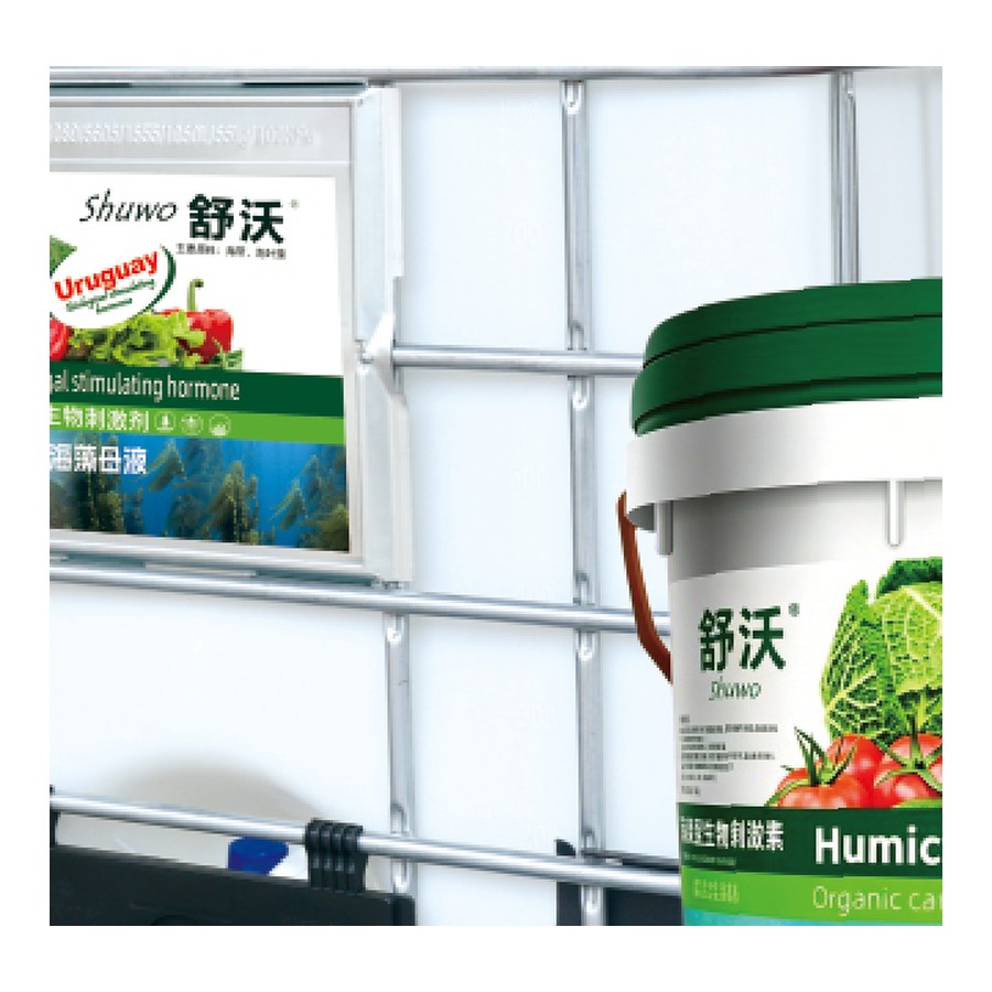 舒沃海藻肥桶装包装图